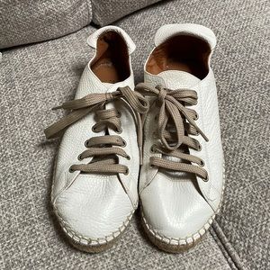 Leather Espadrille Sneakers